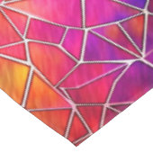 Rainbow-Muster aus Hartglas Tischdecke (Schrägansicht)