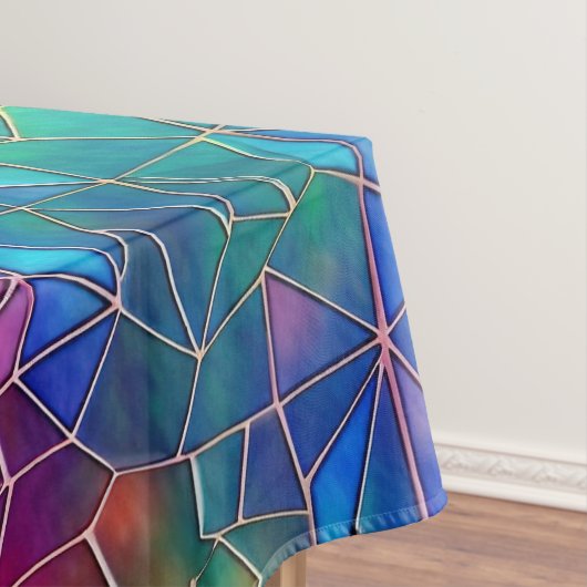 Rainbow-Muster aus Hartglas Tischdecke (Beispiel)