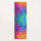 Rainbow-Muster aus Hartglas Yogamatte (Vorderseite)