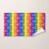 Rainbow-Muster Badhandtuch Set (Handtuch)