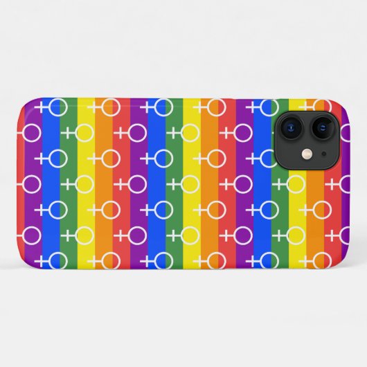 Rainbow-Muster Case-Mate iPhone Hülle (Rückseite (Horizontal))