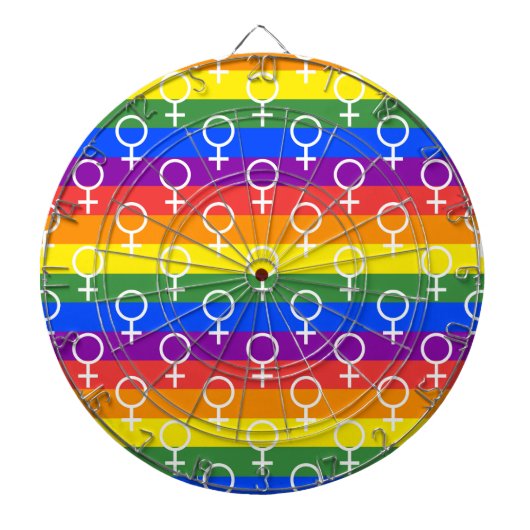 Rainbow-Muster Dartscheibe (vorne)