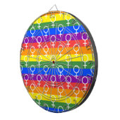 Rainbow-Muster Dartscheibe (Vorderseite rechts)