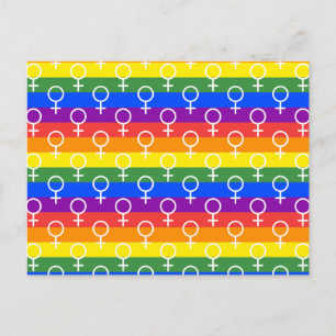 Rainbow-Muster Feiertagspostkarte