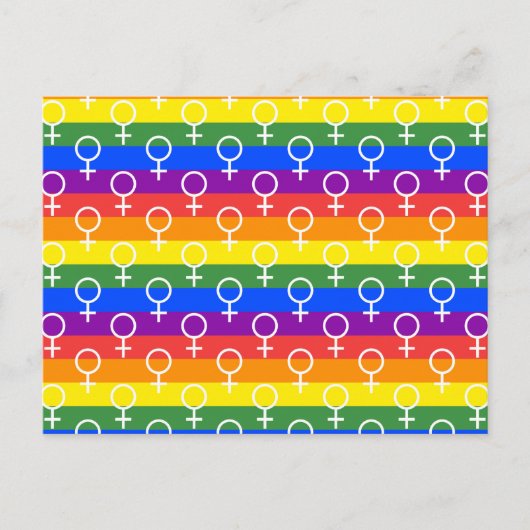 Rainbow-Muster Feiertagspostkarte (Vorderseite)