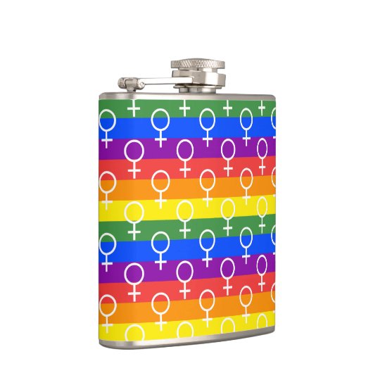 Rainbow-Muster Flachmann (Rechts)