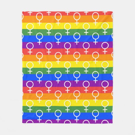 Rainbow-Muster Fleecedecke (Vorderseite)