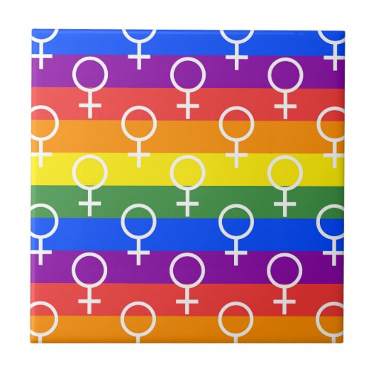 Rainbow-Muster Fliese (Vorderseite)