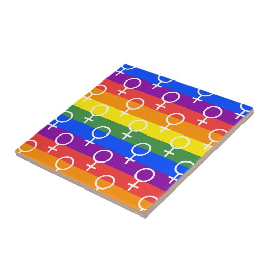 Rainbow-Muster Fliese (Seite)