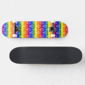 Rainbow-Muster für weibliche Symbole Skateboard (Horizontal)