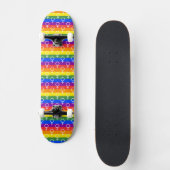 Rainbow-Muster für weibliche Symbole Skateboard (Vorderseite)