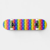 Rainbow-Muster für weibliche Symbole Skateboard (Horizontal)