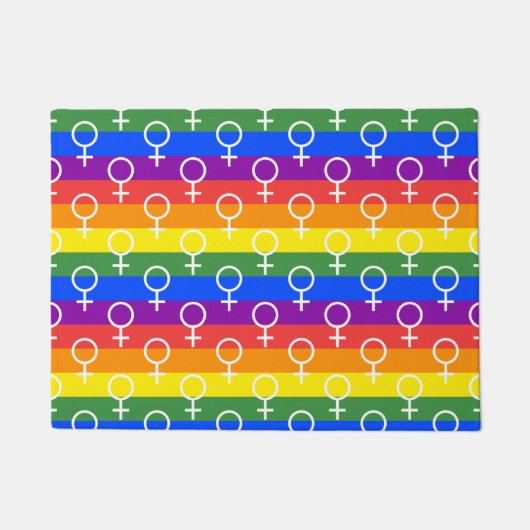 Rainbow-Muster Fußmatte (Vorderseite)