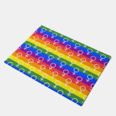 Rainbow-Muster Fußmatte (Schrägansicht)