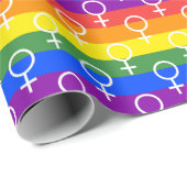 Rainbow-Muster Geschenkpapier (Rolleneckpunkt)