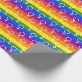 Rainbow-Muster Geschenkpapier (Ecke)