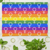 Rainbow-Muster Geschirrtuch (Gefaltet)