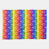 Rainbow-Muster Geschirrtuch (Horizontal)