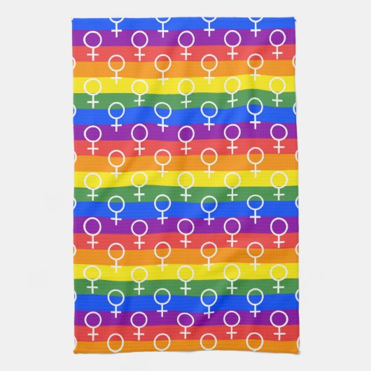 Rainbow-Muster Geschirrtuch (Vertikal)