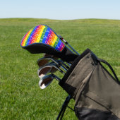 Rainbow-Muster Golf Headcover (In SItu)