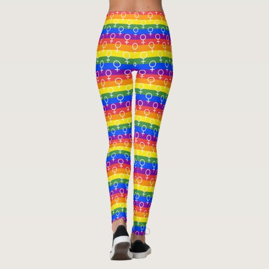 Rainbow-Muster Leggings (Rückseite)