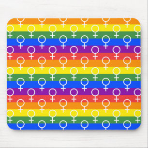 Rainbow-Muster Mousepad
