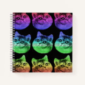 Rainbow-Muster Notizblock (Vorderseite)