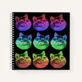 Rainbow-Muster Notizblock (Vorderseite)