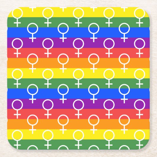 Rainbow-Muster Rechteckiger Pappuntersetzer (Vorderseite)