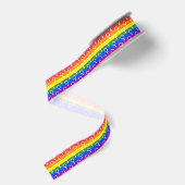 Rainbow-Muster Ripsband (Rückseite)