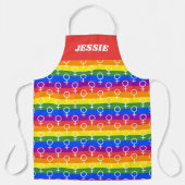 Rainbow-Muster Schürze (Vorderseite)