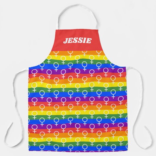 Rainbow-Muster Schürze (Vorderseite)