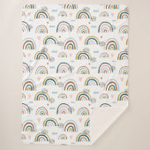 Rainbow-Muster Sherpa Blanka Sherpadecke (Vorderseite)