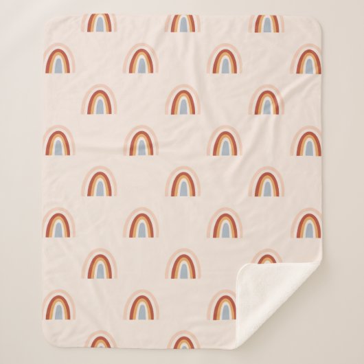 Rainbow-Muster Sherpadecke (Vorderseite)