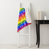 Rainbow-Muster Sherpadecke (Beispiel)