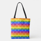 Rainbow-Muster Tasche (Rückseite)