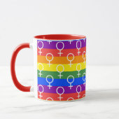 Rainbow-Muster Tasse (Links)