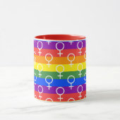 Rainbow-Muster Tasse (Zentrum)