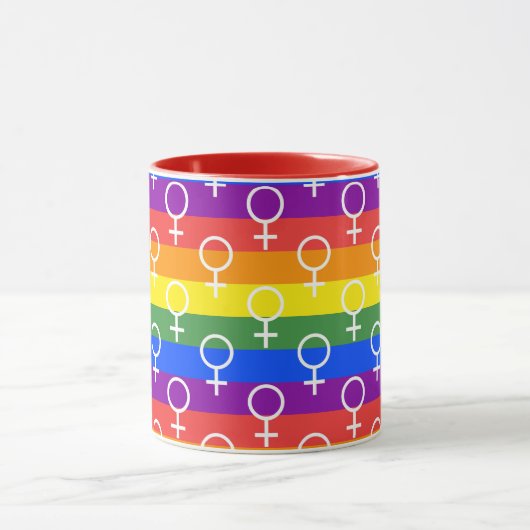 Rainbow-Muster Tasse (Zentrum)