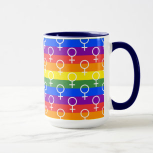 Rainbow-Muster Tasse