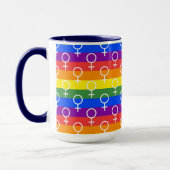 Rainbow-Muster Tasse (Links)