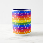Rainbow-Muster Tasse (Zentrum)