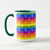Rainbow-Muster Tasse (Links)