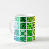 Rainbow-Muster-Tasse Kaffeetasse (Vorderseite Links)