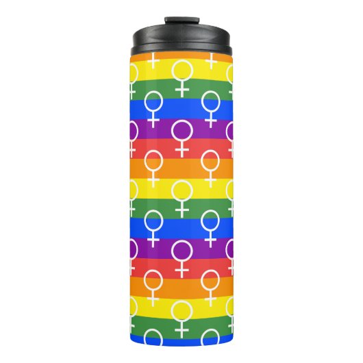 Rainbow-Muster Thermosbecher (Vorderseite)