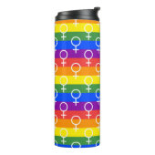 Rainbow-Muster Thermosbecher (Nach links gedreht)