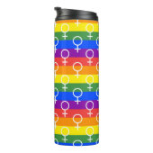 Rainbow-Muster Thermosbecher (Nach rechts gedreht)