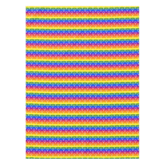 Rainbow-Muster Tischdecke (Vorderseite)