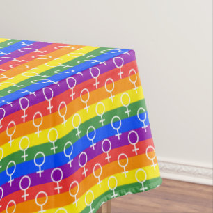 Rainbow-Muster Tischdecke