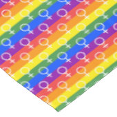 Rainbow-Muster Tischdecke (Schrägansicht)